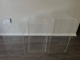 Set of Clear Acrylic Display Boxes